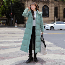 X-long Hooded Thick Down Cotton Winter Coat