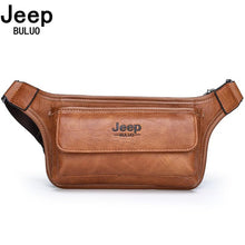 Casual Functional Leather Hip Bag