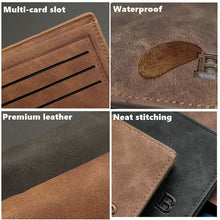Retro Leather Thin Wallet