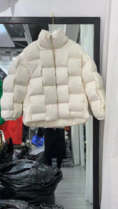 Warm Down Cotton Short Thick Loose Puffer Coat