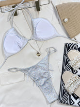 Shiny Fabric Bikini Set