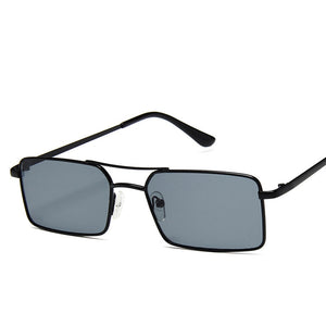 Classic Retro Square Frame Metal Sunglasses
