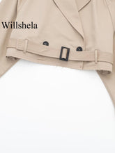 Cropped Fashion Jacket With Belt C