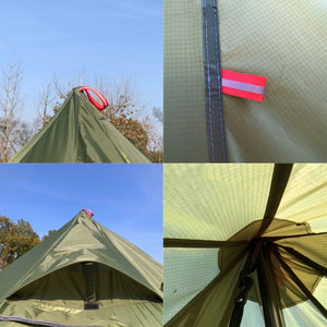 3-4 Person Ultralight Outdoor Big Pyramid Tent