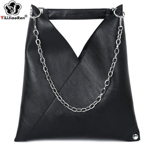 Leather Luxury Large Chain Strap Shoulder Bag