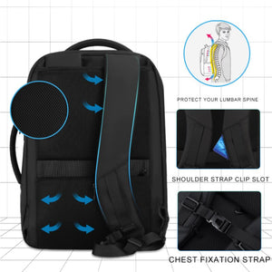 Multifunction USB Charging Waterproof Large Backpack
