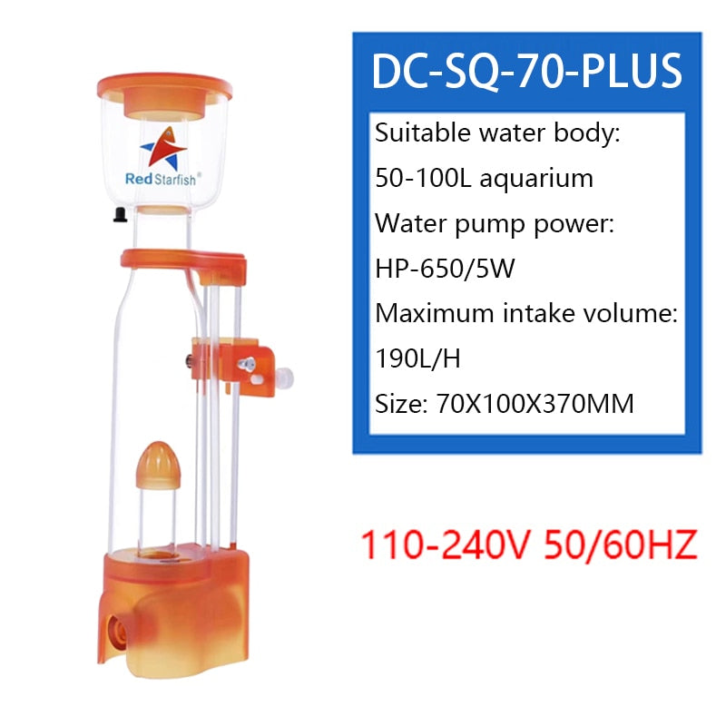 DC24V Red Starfish Seawater Tank Mini Tank Small Protein Skimmer