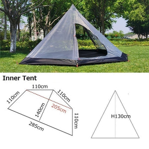 Pyramid With Snow Skirt Ultralight Outdoor Camping Teepee
