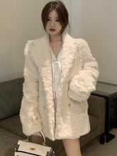Mid Length Warm Thick Soft Fluffy Faux Fur Coat