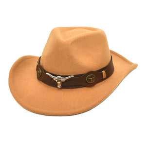 Monochrome Designer Belt Cowboy Hat