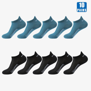 10 Pairs Cotton Low-Cut Thin Crew Socks