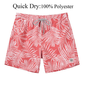 Quick Dry Beach Board Shorts with Mesh Lining