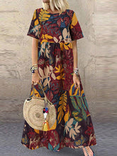 ZANZEA Printed Short-Sleeve Summer Dress