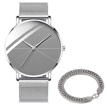 Minimalist Simple Ultra Thin Stainless Steel Mesh Belt Watch