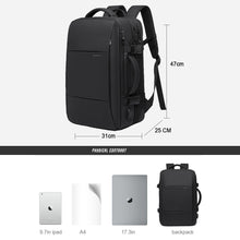 Business Aesthetic Expandable USB Large Capacity Waterproof Backpack