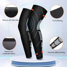 Pair Compression Knee Pad Anti Slip Thigh Support Long Stockings