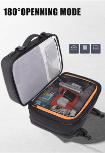 Business Aesthetic Expandable USB Large Capacity Waterproof Backpack