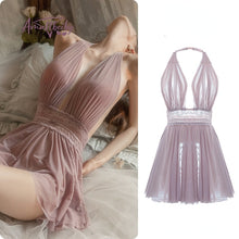 Beautiful Back Lace Gauze Sleeping Dress