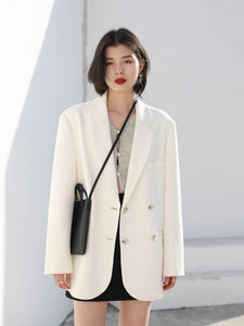 Double-breasted Mid-length Casual Coat