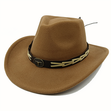 Faux Suede Western Hat