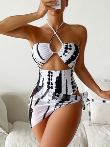 Two Piece Swimsuit With Cover Up