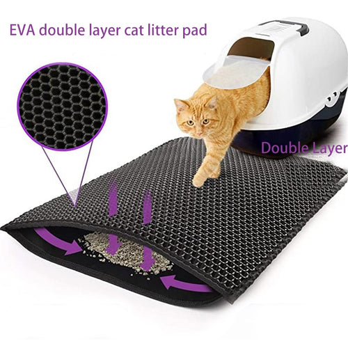 Waterproof Double Layer Litter Box Mat