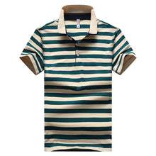 Classic Striped Cotton Short Sleeve Shirt