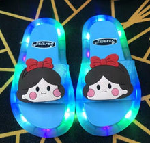 Cartoon Animals Print Lighted Slippers