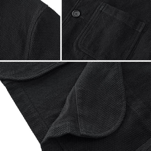 Vintage Heavy Cotton Multi-pocket Loose Ink Dyed Jacket
