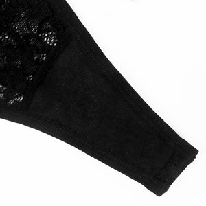 Lace Perspective Strap Low Rise Thongs