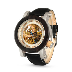 BOBO BIRD Automatic Mechanical Wood Wristwatch