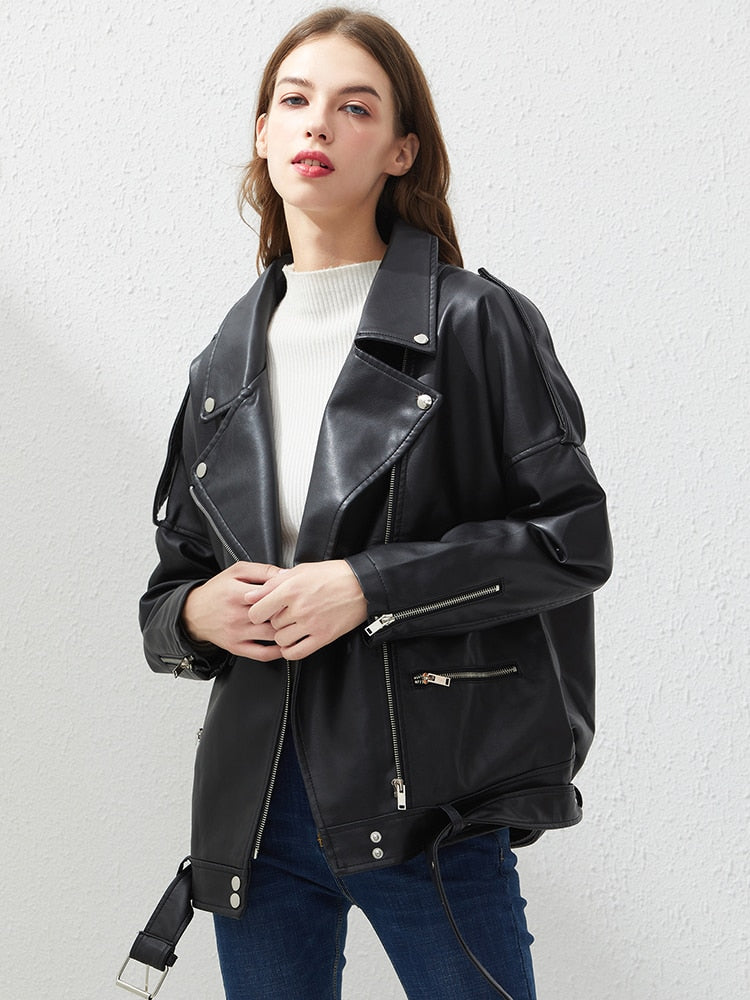 Fitaylor Faux Leather Jacket