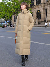 X-long Hooded Thick Down Cotton Winter Coat