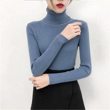 Slim Soft Casual Turtleneck Sweater