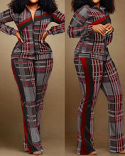 Fashion Print Two Piece Sporty Top & Sweatpants Set