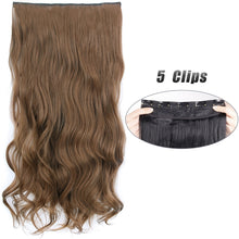 Synthetic 5 Clip 21.5" Long Hair Extensions