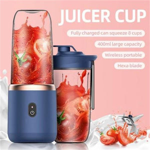 Small Electric 6 Blade Portable Juicer
