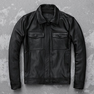 Genuine Leather Classic Black Jacket