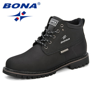 BONA Split Leather Ankle Boots