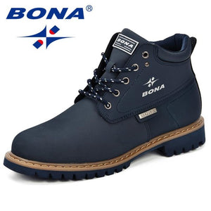 BONA Split Leather Ankle Boots
