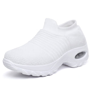Chunky Breathable Casual Vulcanized Slip On Platform Sneakers