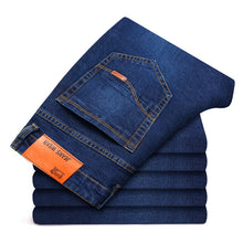 Business Style Slim Fit Straight Jeans