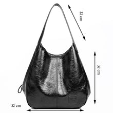 Large Capacity Soft Patchwork Shoulder Bag
