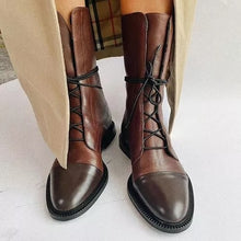 Patent Leather British Style Pointed Toe Boots