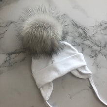 Autumn Winter Unisex Faux Fur Pompom Cotton Earflap Caps