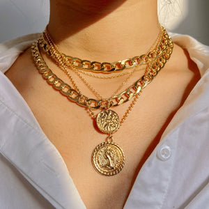 17KM Multi-layered Snake Chain Necklace