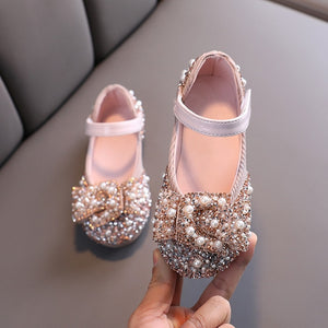 Pearl Rhinestone Shining Princess Shoes