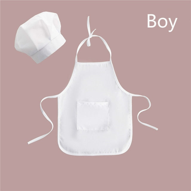 Baby Chef Apron Hat for Kids Costumes