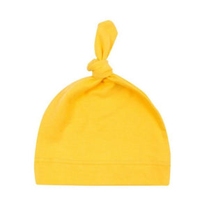 Cotton Knotted Solid Color Beanies