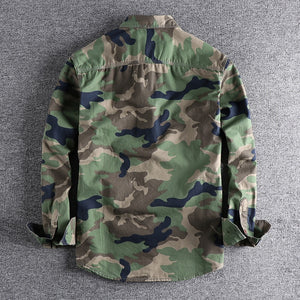 Camouflage Cargo Durable Outdoor Military Style Shirt